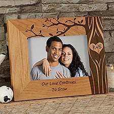 Personalized Romantic Picture Frames - Carved In Love - 13026