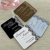 Personalized Wedding Favor Coasters - Wedding Couple - 13038