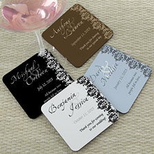 Personalized Wedding Favor Coasters - Wedding Couple - 13038