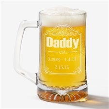 Personalized Beer Mugs for Dad - Date Established - 13058