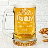 Personalized Beer Mugs for Dad - Date Established - 13058