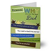 Personalized Greeting Cards - Reasons You're The Best - 13062