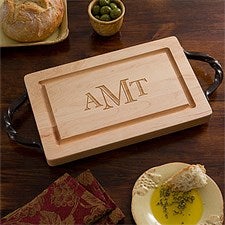 Personalized Cutting Boards - 13" Maple with Monogram - 13071D