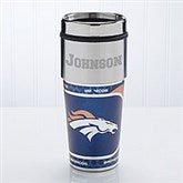 Personalized Denver Broncos NFL Football Travel Mugs - 13123