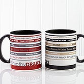 Personalized Coffee Mugs - Signature Stripe - 13148