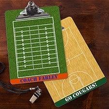 Personalized Sports Coach Dry Erase Clipboards - 13161