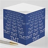 Personalized Sticky Note Cubes - Optic Name - 13170