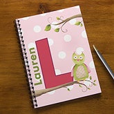 Personalized Girls Notebook Set - Owl About You - 13175