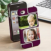 Personalized iPhone 4 Photo Cell Phone Case - Modern Photo Collage - 13216