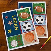 Personalized Sports Folders - Ready, Set, Score - 13239