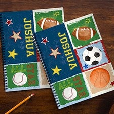 Personalized Kids Notebooks - Sports - 13240