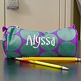 Personalized Girls Pencil Case - Trendy Polka Dots - 13295