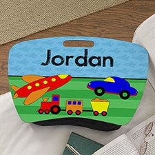 Personalized Boys Lap Desk - Planes, Trains  Cars - 13305