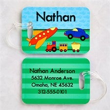 Personalized Boys Luggage Tag Set - Just For Him - 13307