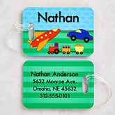 Personalized Boys Luggage Tag Set - Just For Him - 13307