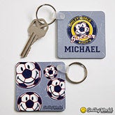 Personalized Key Rings - Smiley Sports - 13317