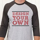 Design Your Own Baseball T-Shirt - 3/4 Length Raglan Sleeves - 13326