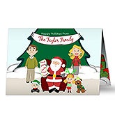 Personalized Christmas Cards - Picture With Santa - 13344