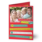 Personalized Photo Christmas Cards - Highlights Of The Year - 13374