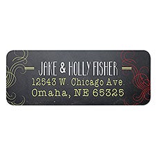 Personalized Address Labels - Chalkboard Greetings - 13403