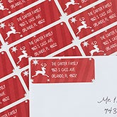 Holiday Return Address Labels - Classic Reindeer - 13416