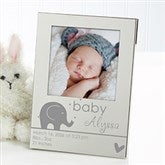 Personalized Silver Baby Picture Frame - Precious Child - 13429