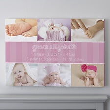 Personalized Baby Photo Canvas Prints - Precious Little One - 13434