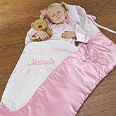 Personalized Girls Sleeping Bags - Ballerina Slipper - 13453