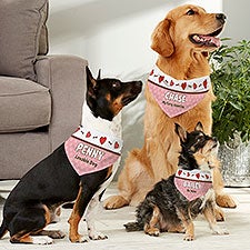 Personalized Dog Bandanas - Valentines Day - 13458