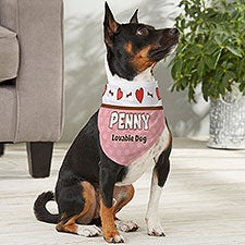 Personalized Dog Bandanas - Valentines Day - 13458