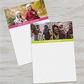 Personalized Photo Chevron Notepads - 13521