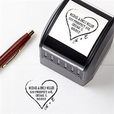 Personalized Address Stamp - Heart Of Love - 13524