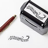 Personalized Return Address Stamp - Lovely Swirls - 13528