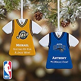Personalized NBA Basketball Jersey Christmas Ornaments - 13534