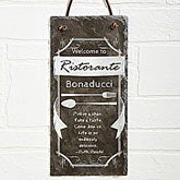 Personalized Kitchen Signs - Slate Chalkboard - 13537