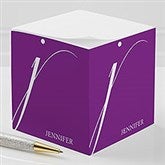 Personalized Sticky Note Cubes - Stylish Monogram - 13543