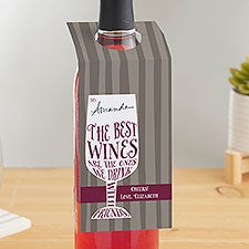 Personalized Wine Bottle Tags - Friendship  Wine - 13559