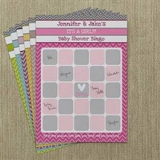 Personalized Baby Shower Games - Bingo Cards - 13561