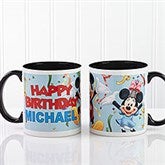 Personalized Mickey Mouse & Minnie Mouse Birthday Coffee Mugs - 13564