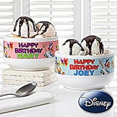 Personalized Disney Birthday Bowls - Mickey Mouse, Donald Duck, Goofy - 13599