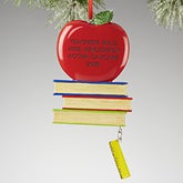 Personalized Teacher Christmas Ornaments - Teacher's Rule - 13646