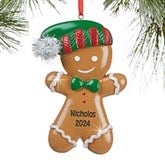 Personalized Christmas Ornaments - Gingerbread Boy - 13647