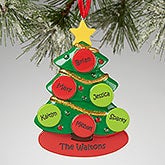Personalized Christmas Ornaments - Family Christmas Tree - 13648
