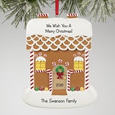 Personalized Christmas Ornaments - Gingerbread House - 13649