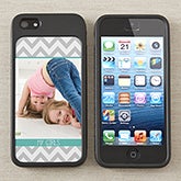 Personalized iPhone 5 Photo Cell Phone Case Insert - Picture Perfect Chevron - 13689
