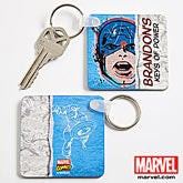 Personalized Marvel Superhero Key Rings - Wolverine, Spiderman, Iron Man, Thor - 13699