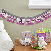 Personalized Baby Shower Banners - Chevron - 13715