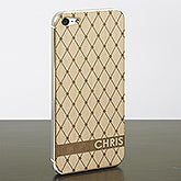 Personalized iPhone 5 Wood Cell Phone Skin - Diamond - 13739