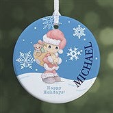 Personalized Christmas Ornaments - Precious Moments Santa - 13755