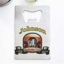 Personalized Credit Card Bottle Opener - Vintage Bar Sign - 13788